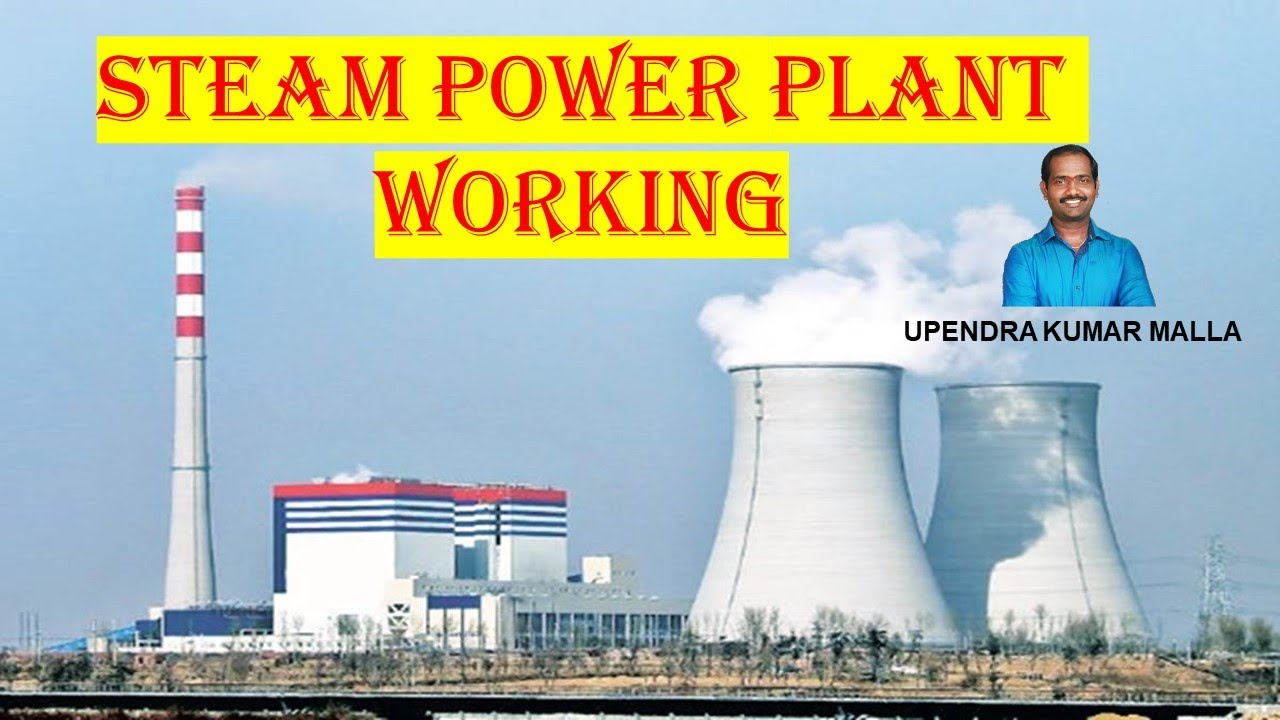 Steam power plant working telugu lecture YouTube