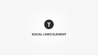 Themezly: Social Links Element Overview