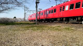 【来た! 10次車】名古屋鉄道6000系10次車鉄仮面6049F普通岐阜行き 東笠松駅跡通過