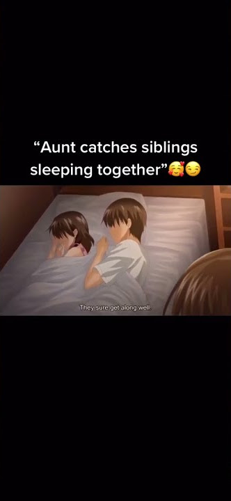 Aunt catches siblings sleeping together // Oyasumi E #shorts  #anime #sauce #hanime