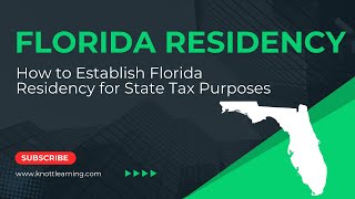 How to Establish Florida Residency  Get Rid of the HighTaxed States!