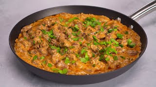 Chicken Hearts And Liver Paprikash. Recipe By Always Yummy