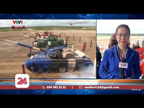 Đội tuyển xe tăng Việt Nam thi đấu tại chung kết Tank Biathlon 2019 | VTV24