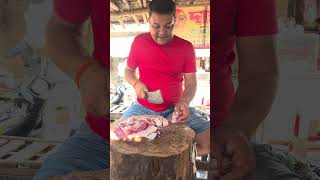 দেশি খাসির মাংস নিলাম #yutubeshorts #muttoncuttingskills #mutton #trendingshorts