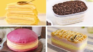 Satisfying Relaxing Video|🥟🍞🥐🧇About Taro Paste Dessert - Taro Paste Layer Cake|Asmr|Tiktok