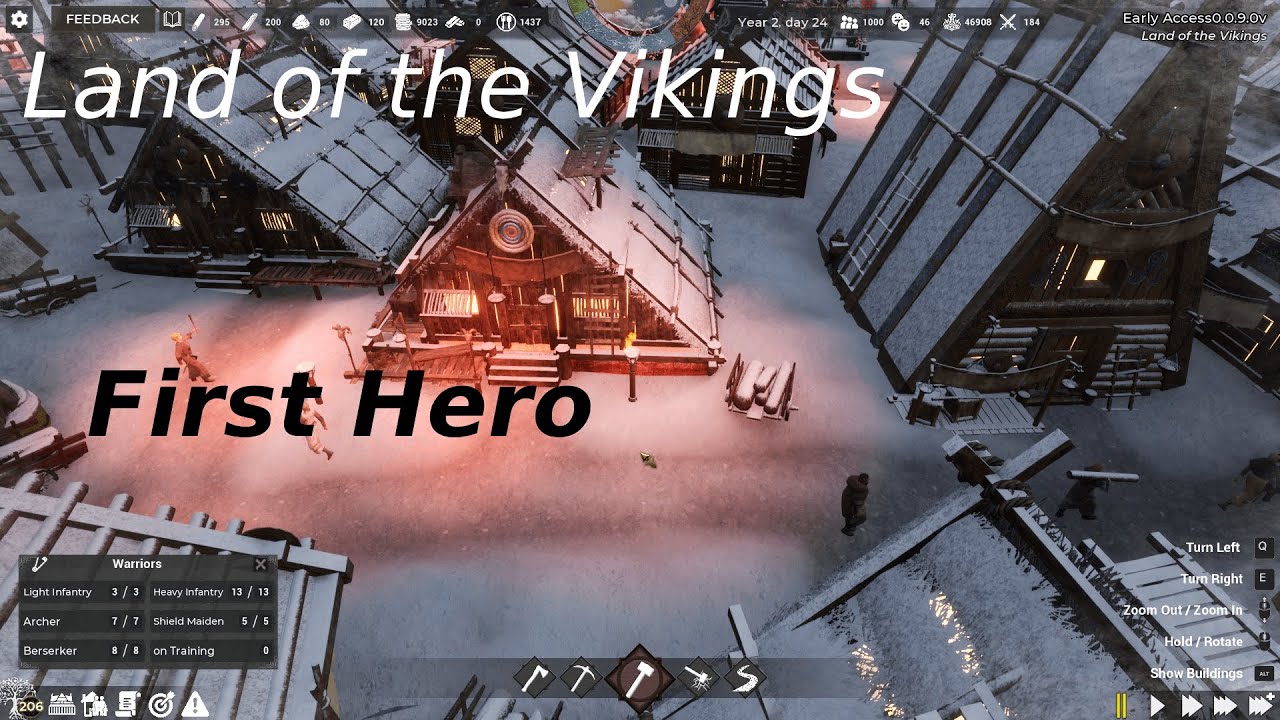 Land of the Vikings part 23 Battle & runic update first hero