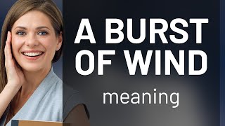 Understanding "A Burst of Wind": An English Phrase Explained