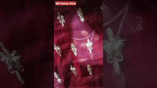 Handmade royalty in red &amp; golden zari work design..  Scarlet majesty golden zari handcrafted..