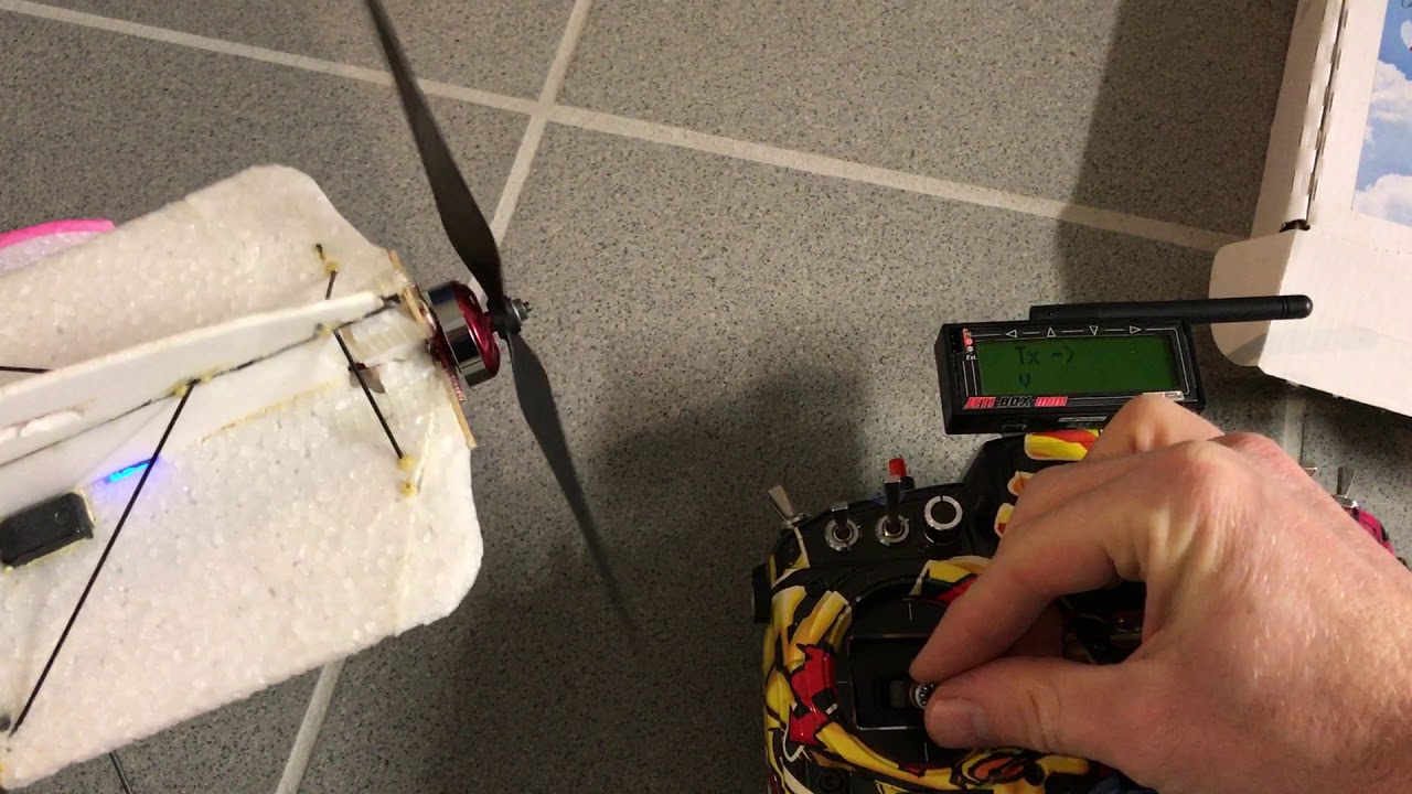 4D Multiplex Propeller KISS 18A ESC 2S Mini King V1 Motor Test