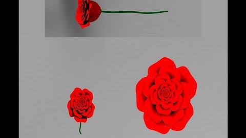 Autodesk Maya 2014 tutorial Rose Modeling, Texturing