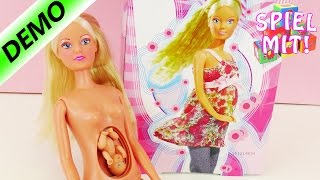 Schwangere Puppe  Steffi Love mit Baby im Bauch | Barbie Puppen Deutsch Demo