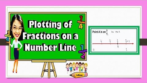PLOTTING OF FRACTIONS ON A NUMBER LINE