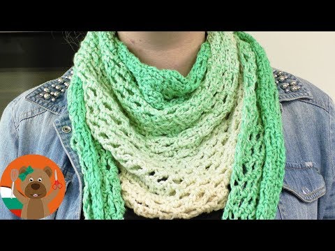 Видео: Как да плетем летен шал на една кука