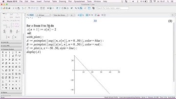 Iterationer i Maple L1 - Lineær funktion