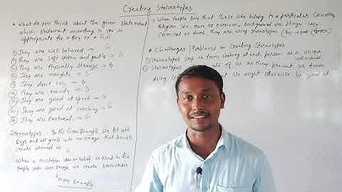 creating stereotypes|Diversity & Discrimination|Civics class-6, chapter-2 Part-3