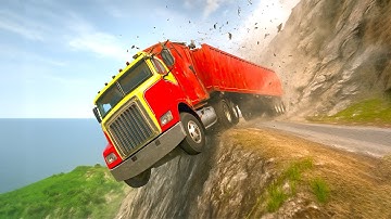 Cars vs Cliff Roads #90- BeamNG Drive