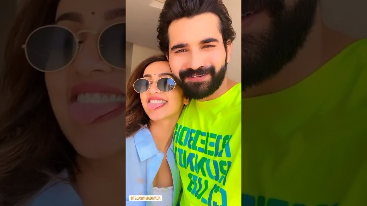 Tejaswi Madivada Posing with Her Best Friend Akhil Sarthak Latest Video
