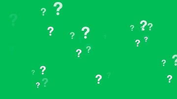 Question Mark Animation Green Screen | 4K Looping Motion Graphics for Video Editing