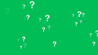 Question Mark Animation Green Screen 4K Looping Motion Graphics For Video Editing