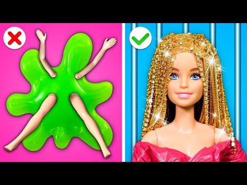 Ugh🤢! Why Is The Water Dirty? *Barbie Doll Makeover* - GENIUS BEAUTY DOLL HACKS