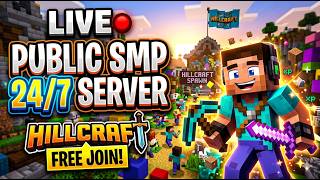 Minecraft Public Smp Live 24/7 SERVER Cracked server join now !!