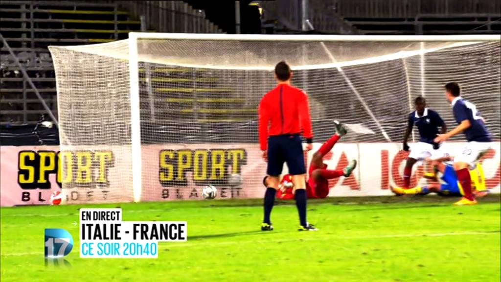italie france ce soir 20h40 D17 football 13 11 2014 YouTube