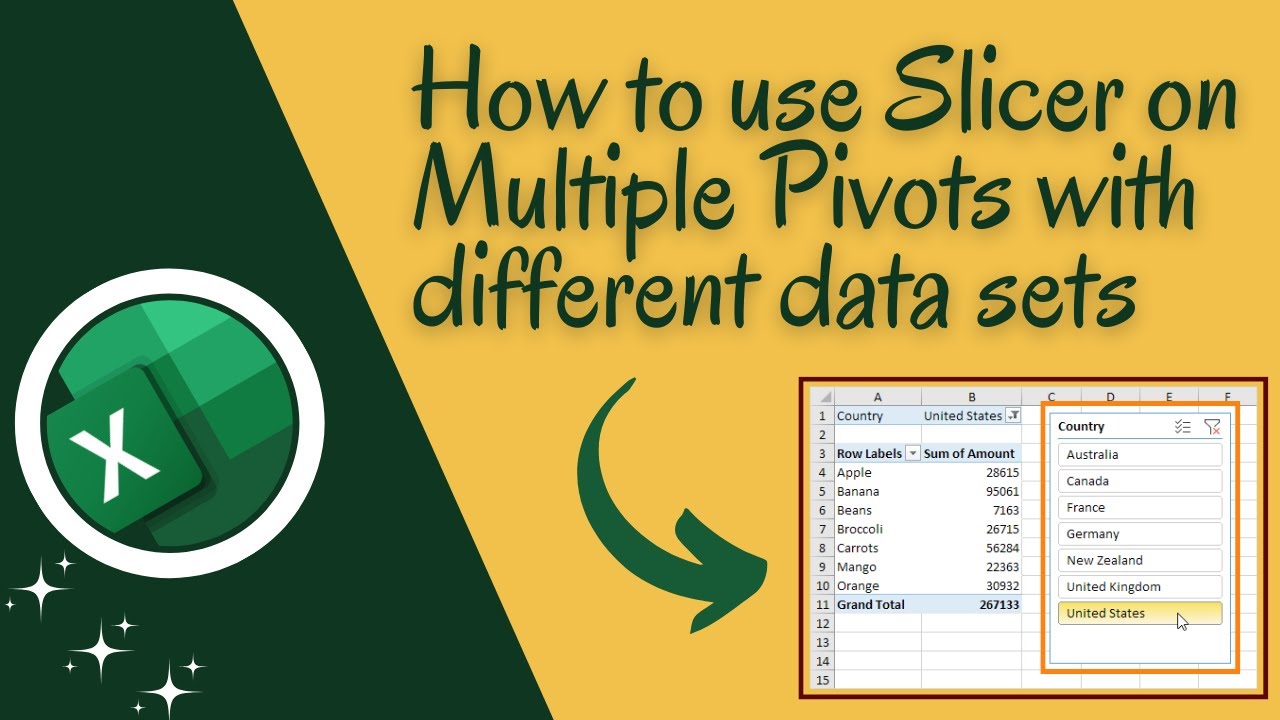 Slicer for Multiple PivotTables with Different Data Sources