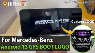Custom BOOT LOGO Mercedes Benz Android 13 GPS screen Add/change new DIY starting LOGO animation!