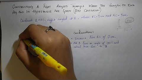 class 7 practical geometry RHS criterion