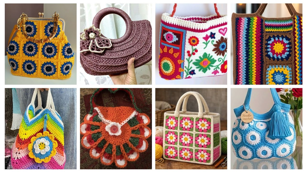 Более 300 привлекательных идей для вязаных крючком сумок на любой вкус.