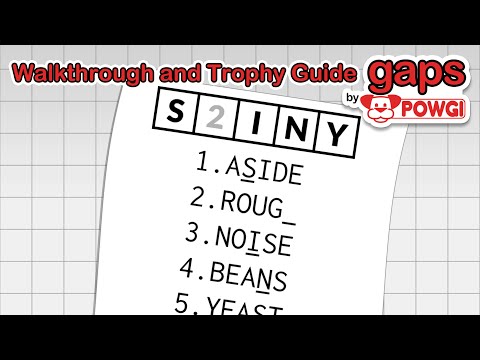 Gaps by POWGI - Walkthrough | Trophy Guide | Achievement Guide