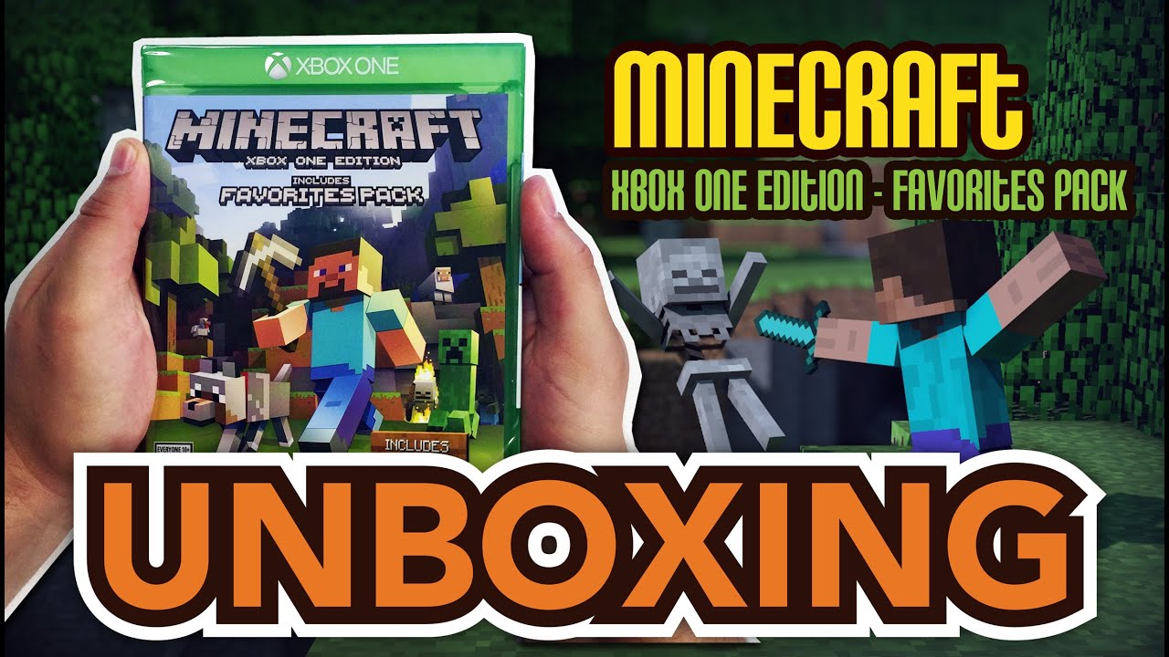 Minecraft Xbox One Edition Includes Favorites Pack Xbox One Unboxing Youtube