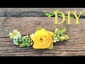 Венок на голову из цветов своими руками для фото // DIY flower crown // Coroa de Flores