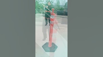 Staff Striking Techniques Training By Our White Tiger Student | Kung Fu School