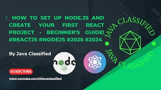 1. How to Set Up Node.js and Create Your First React Project - Beginner's Guide! #ReactJS #NodeJS#