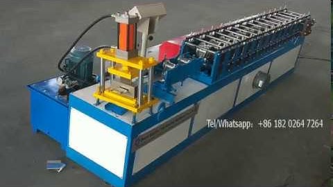 Embossing Galvanized Steel Shutter Door Salt Roll Forming Machine -- AMS Machinery