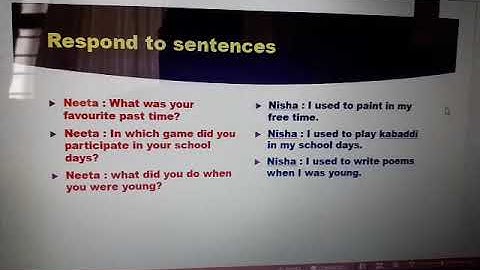 Habitual action in the past (part 2)