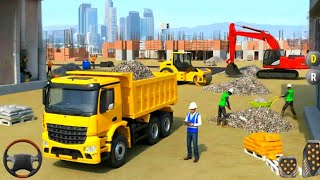 New Large City Road Construction Simulator 3D - JCB Excavator Trucks Driving - Android GamePlay  screenshot 2