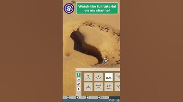 How to Flatten the Terrain MUCH FASTER in Planet Zoo #shorts #planetzoo