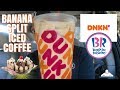 Dunkin'® Banana Split Iced Coffee Review! | 🍌🍨☕