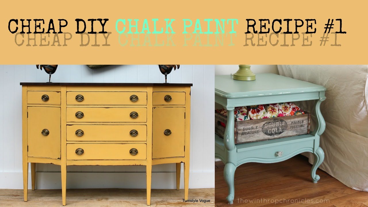 Chalk Paint Recipe 1 Youtube