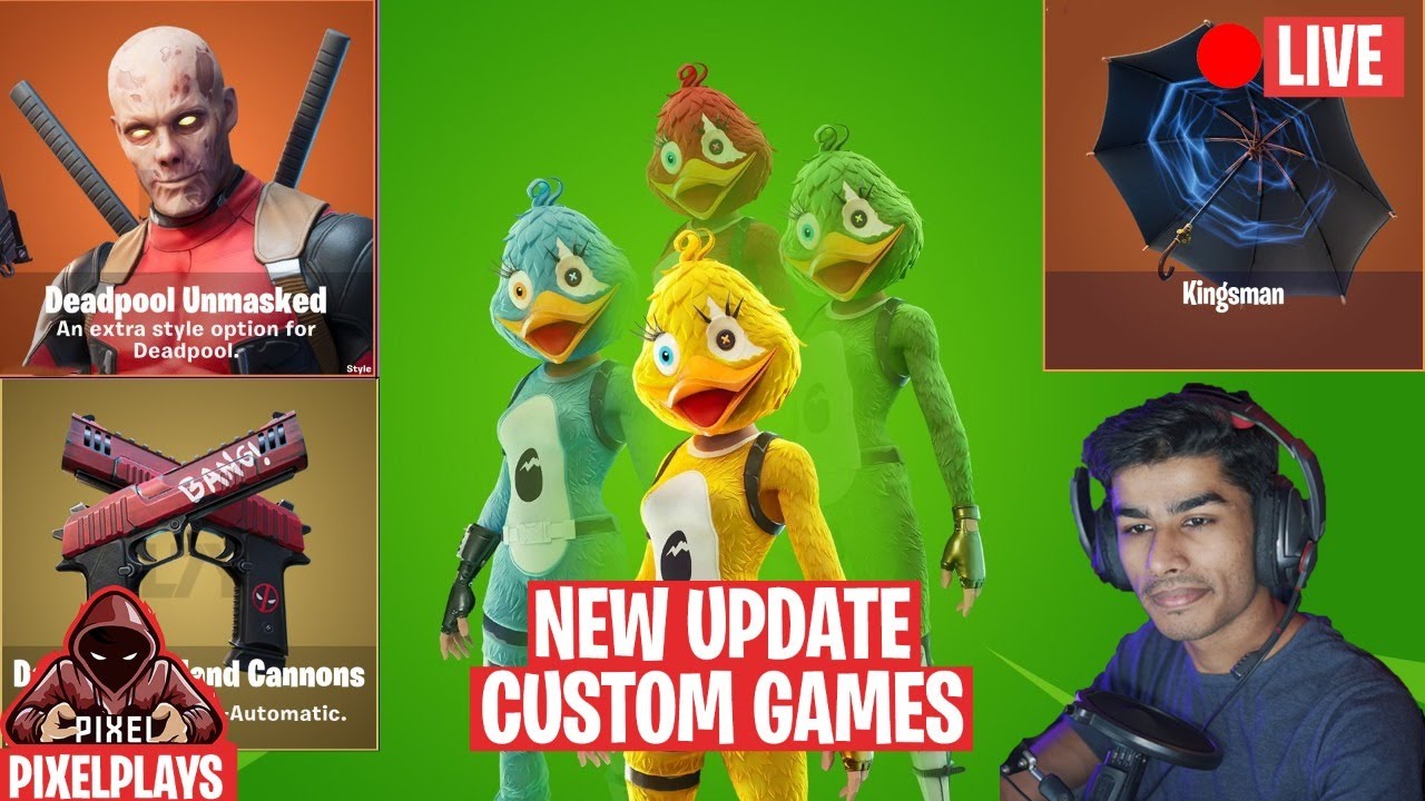 Fortnite India Custom Games || NEW UPDATE LIVE || !join || PixelPlays