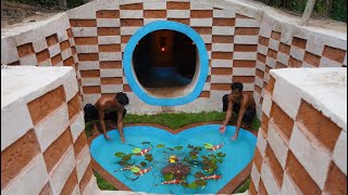 How To Build Underground Loving Fish Pond Design The Front Underground Swimming Pool Bamboo House by The Survival Wild 24,775 views 9 months ago 10 minutes, 17 seconds