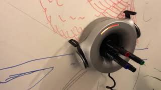 Scribit drawing on drywall