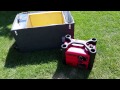 Inverter generator sound deadening box demo