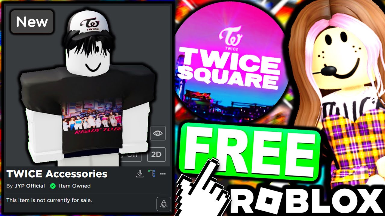 How to get all free items in TWICE Square - Roblox - Pro Game Guides