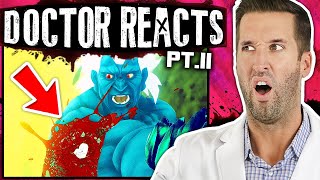 ER Doctor REACTS to Insane DEATH BATTLE! Fight Injuries (PART 2)