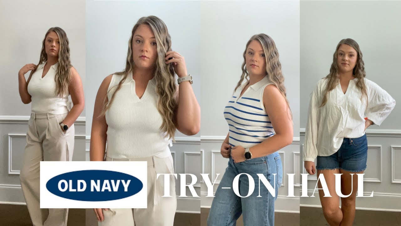 OLD NAVY CLOTHING HAUL | Business Casual Capsule Wardrobe, Mid-sized, Size Large 12/14