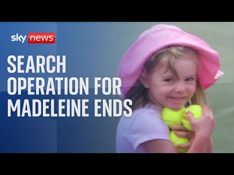 Madeleine mccann: search operation comes to an end