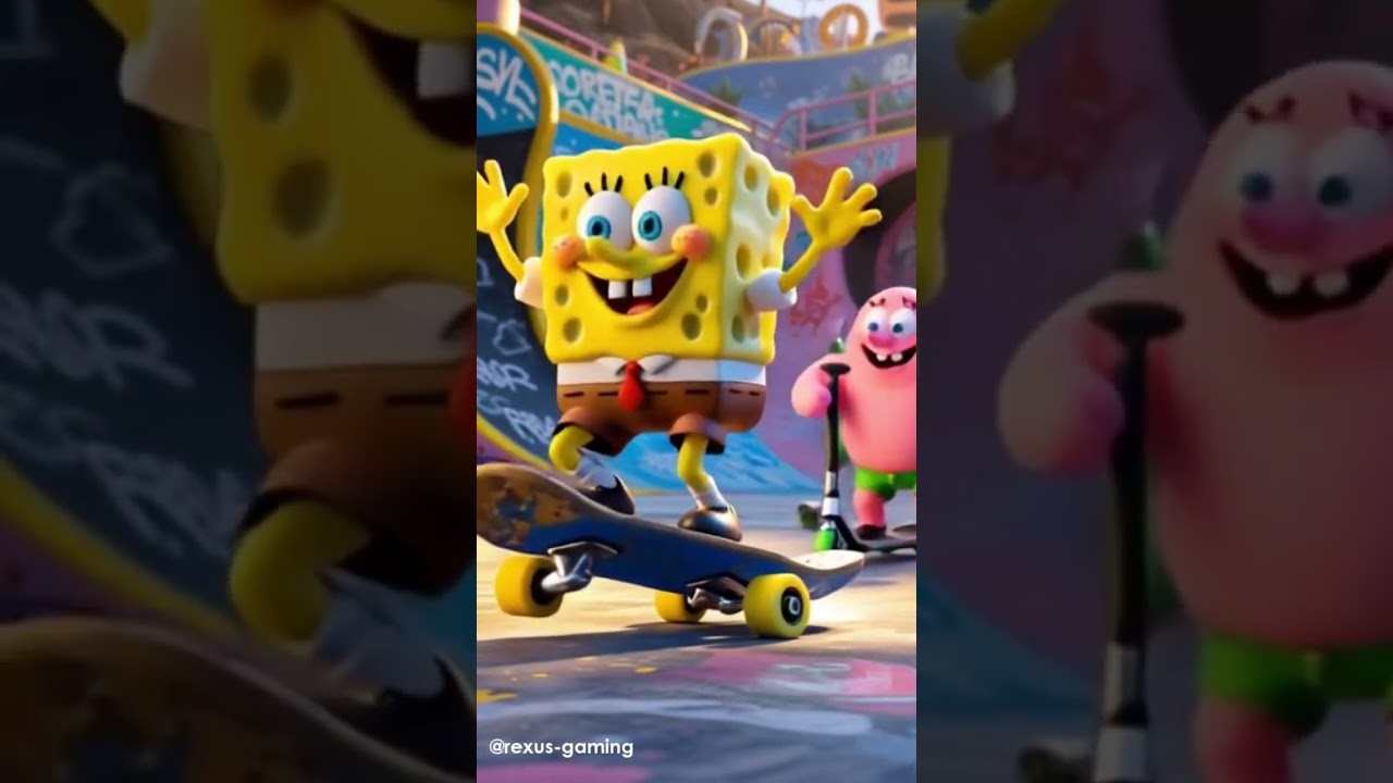 Funny Race Spongebob and Patrick‼️
